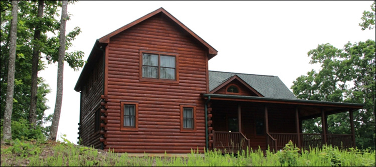 Professional Log Home Borate Application  Morgan County, Alabama