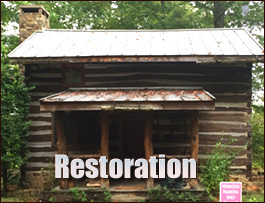 Historic Log Cabin Restoration  Morgan County, Alabama